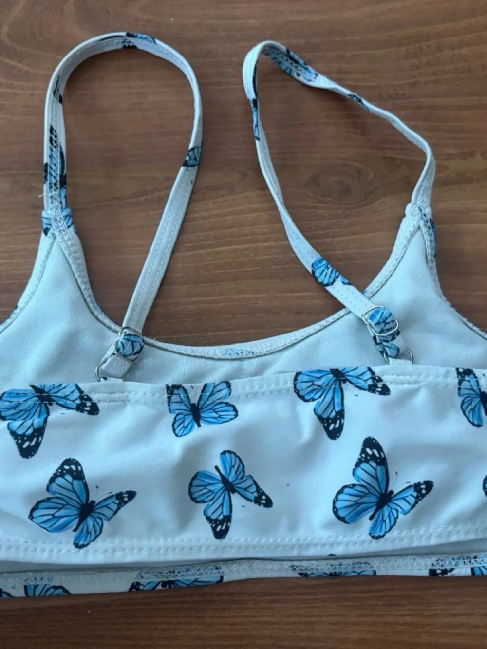 SHEIN Blue Marble Print and White and Blue butterfly bundle